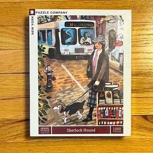 1000 piece puzzle-Sherlock Hound design by New York puzzle co. Brand new.